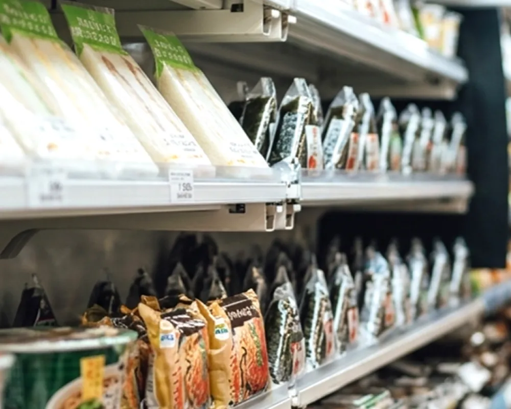 コンビニ向け食品の出荷仕分け、配送
