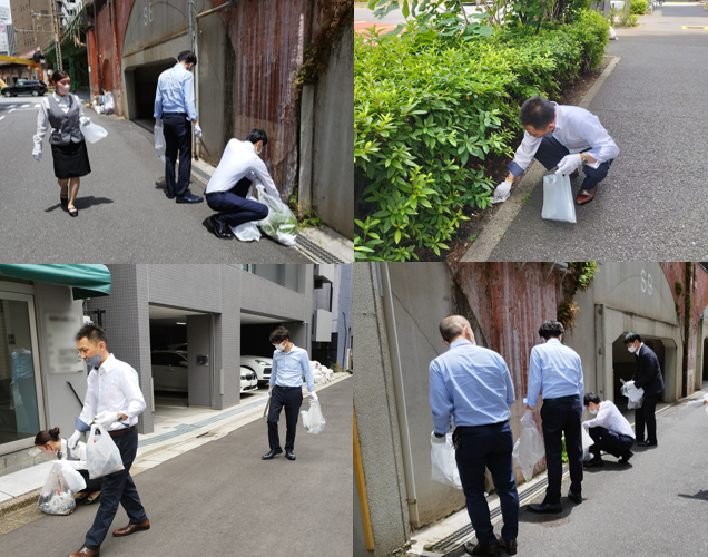 【ＣＳＲ活動】東京事務所周辺の清掃を実施しました！